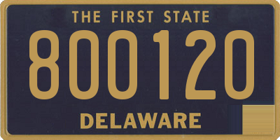 DE license plate 800120