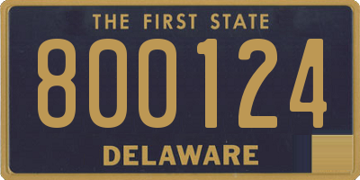 DE license plate 800124