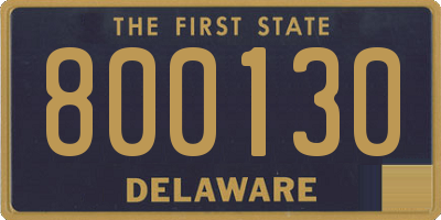 DE license plate 800130