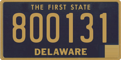 DE license plate 800131