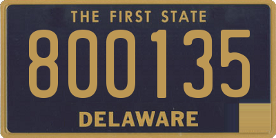 DE license plate 800135