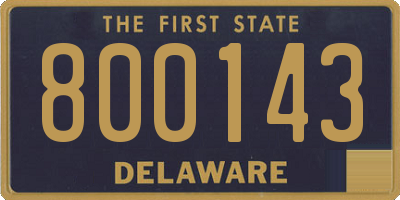DE license plate 800143