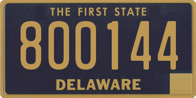 DE license plate 800144