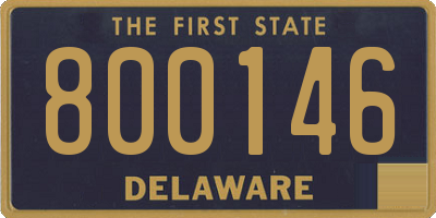DE license plate 800146