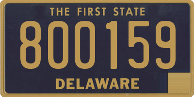 DE license plate 800159