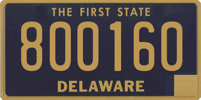 DE license plate 800160