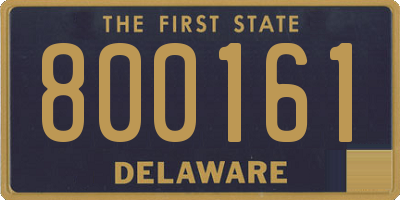 DE license plate 800161