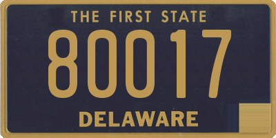 DE license plate 80017