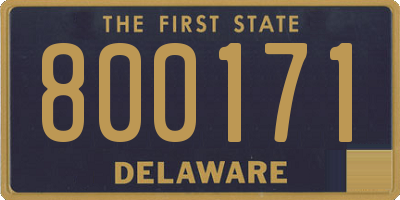 DE license plate 800171