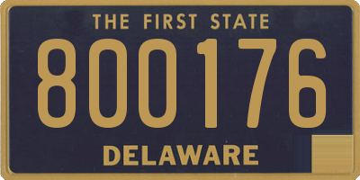 DE license plate 800176