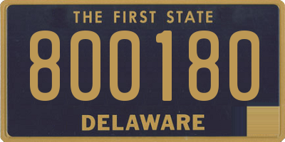 DE license plate 800180
