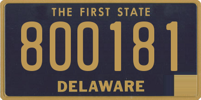 DE license plate 800181