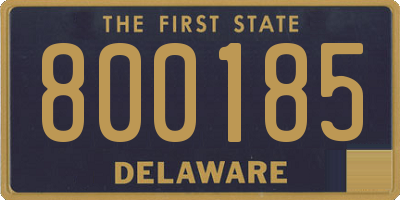 DE license plate 800185