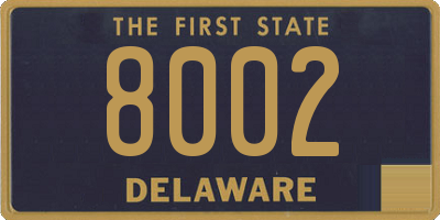 DE license plate 8002