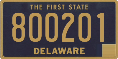 DE license plate 800201