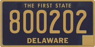 DE license plate 800202