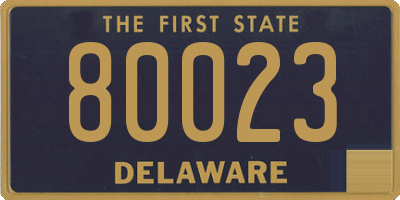 DE license plate 80023