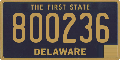 DE license plate 800236