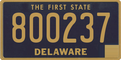 DE license plate 800237