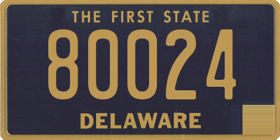DE license plate 80024