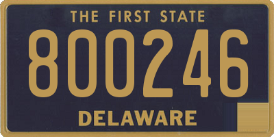 DE license plate 800246