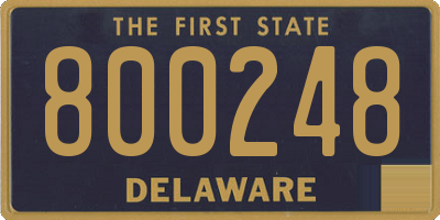 DE license plate 800248
