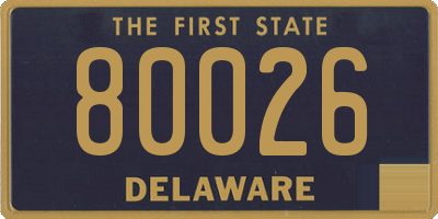 DE license plate 80026