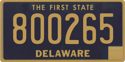 DE license plate 800265