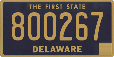 DE license plate 800267