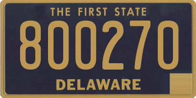 DE license plate 800270
