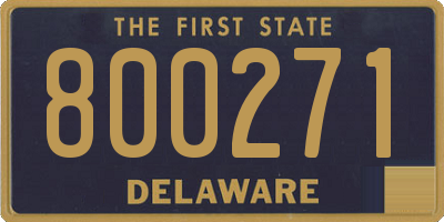 DE license plate 800271