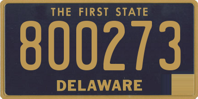 DE license plate 800273