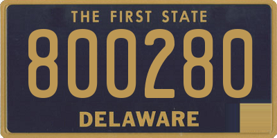DE license plate 800280