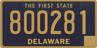 DE license plate 800281