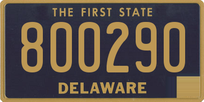 DE license plate 800290