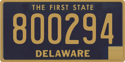 DE license plate 800294