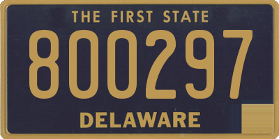 DE license plate 800297