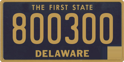 DE license plate 800300