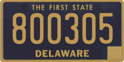 DE license plate 800305