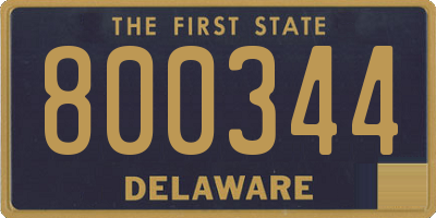 DE license plate 800344