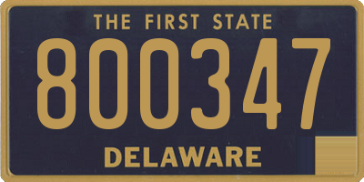 DE license plate 800347