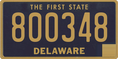 DE license plate 800348