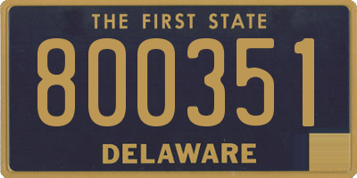 DE license plate 800351