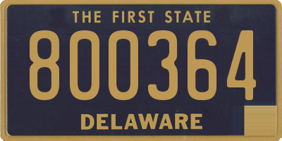 DE license plate 800364