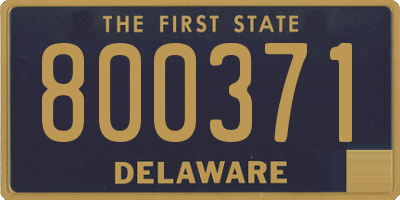 DE license plate 800371