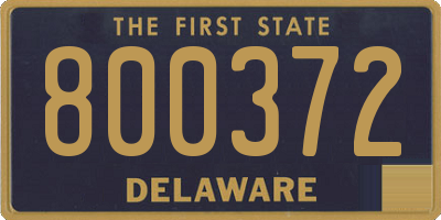 DE license plate 800372