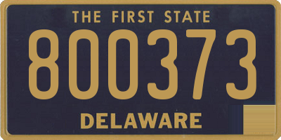 DE license plate 800373