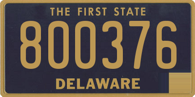 DE license plate 800376