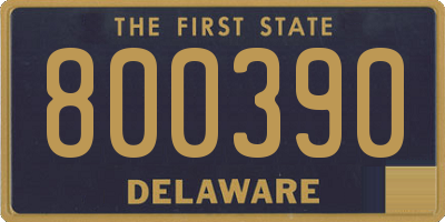 DE license plate 800390