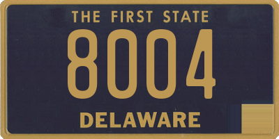 DE license plate 8004